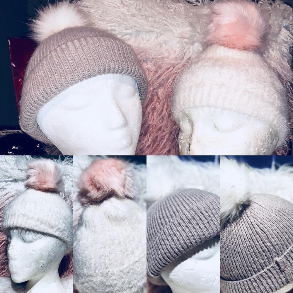 Girl fluffy hats